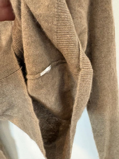 ZARA. Cárdigan beige tostado