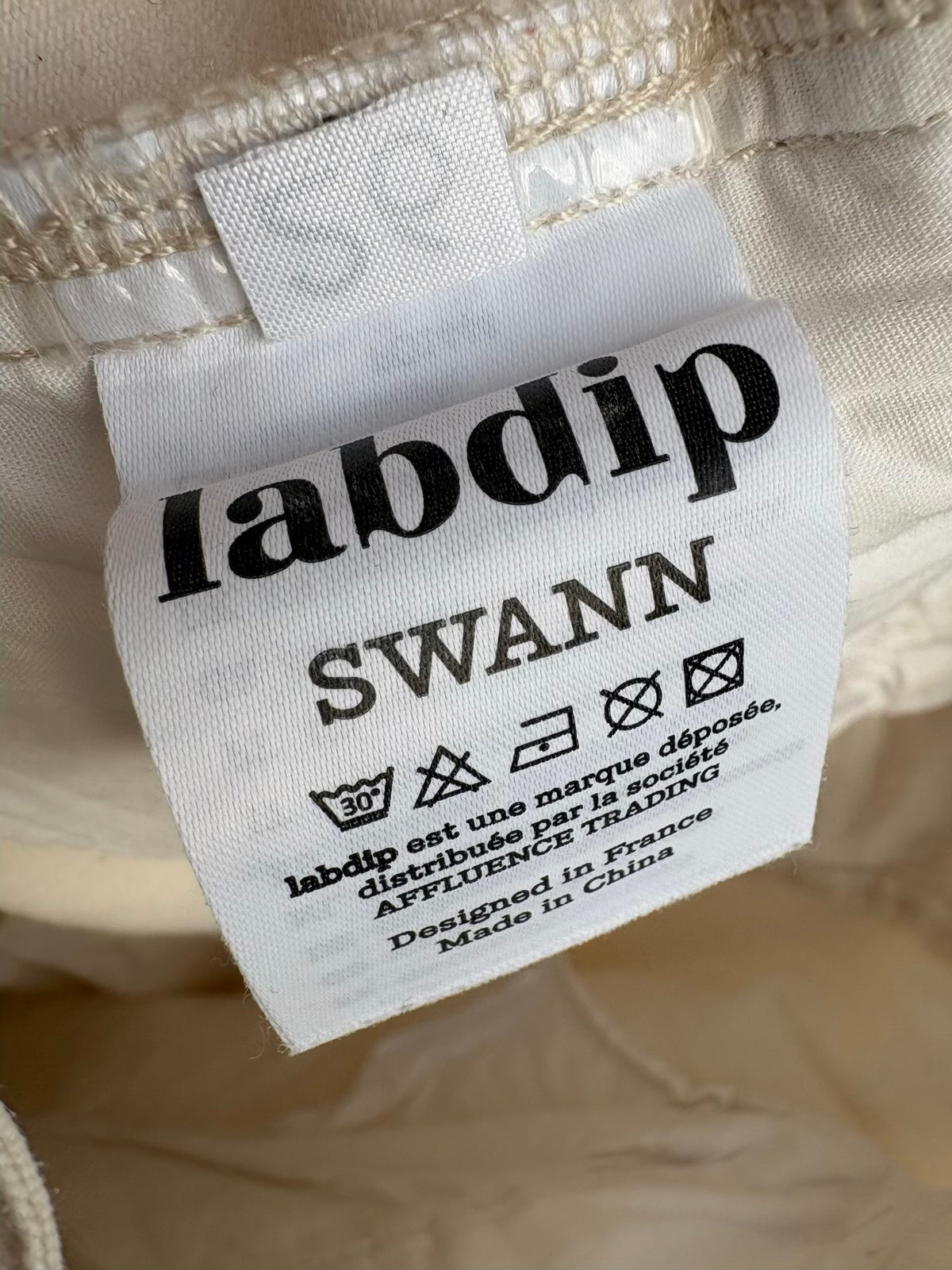 LABDIP. Denim recto beige claro