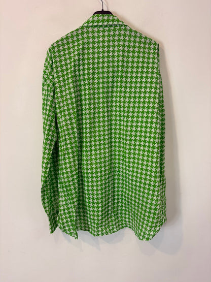 LUCAS DU TERTRE. Camisa estampada bicolor