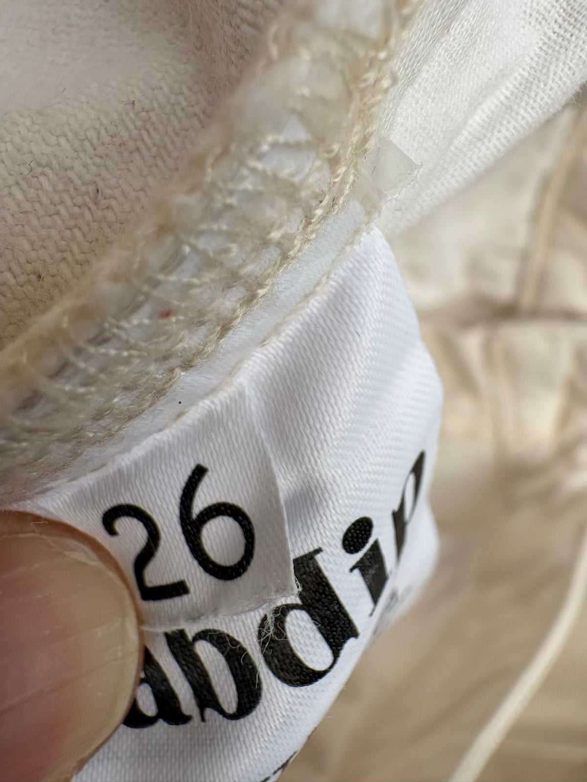 LABDIP. Denim recto beige claro
