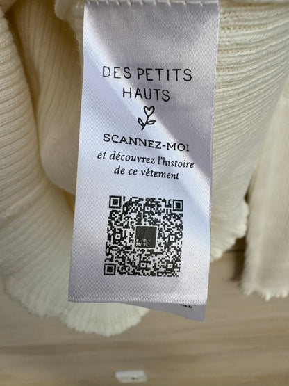 DES PETITS HAUTS . Jersey canalé color crudo mezcla