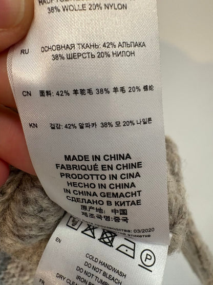 IRO. Jersey gris claro lana y alpaca