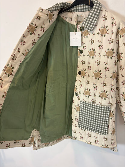 BIRINIT. Abrigo acolchado estampado