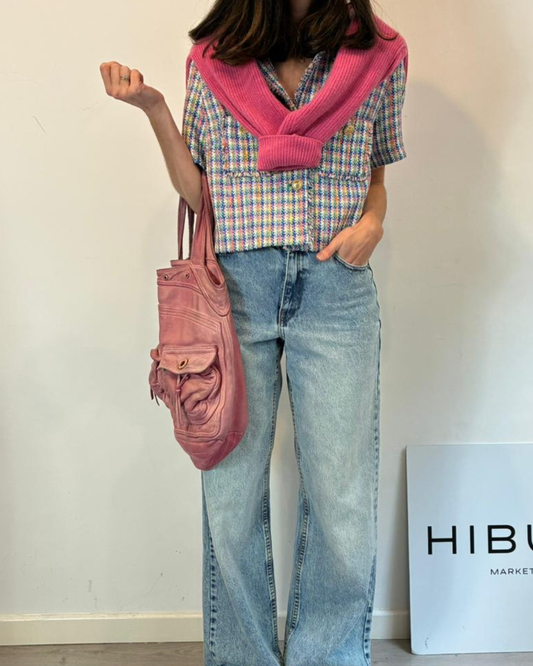 MAJE. Top tweed colores