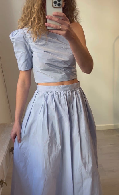 MAJE. Falda midi apertura. T 38