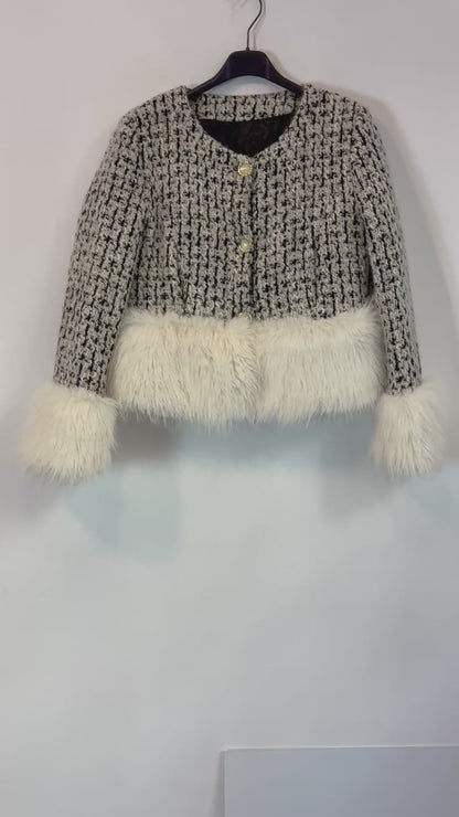 ZARA. Coral beaded jacket. TS