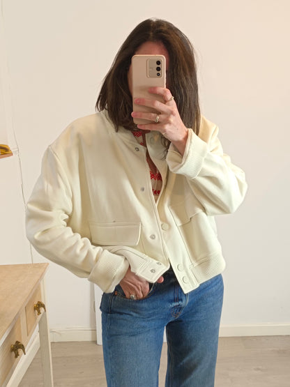 MANGO. Raw buttoned jacket. Size XL