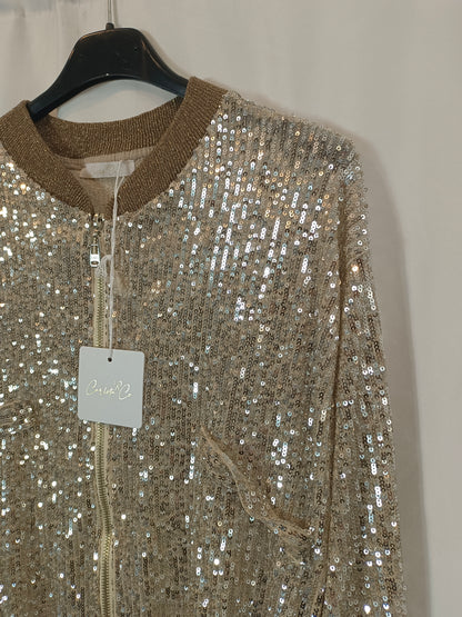 CARLOTA&CO. Bomber fina lentejuelas T.u(s)