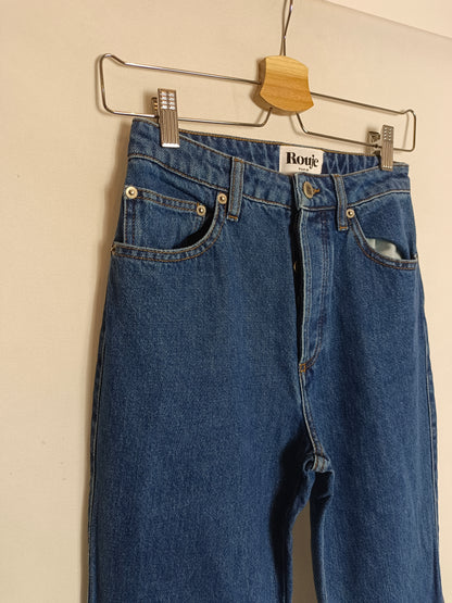 ROUJE PARIS. Pantalón campana oscuro T.25(32)