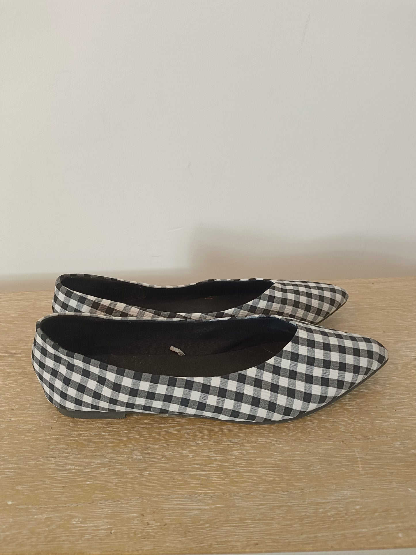OTHERS. Gingham check ballerinas S.38