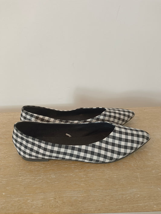 OTHERS. Gingham check ballerinas S.38
