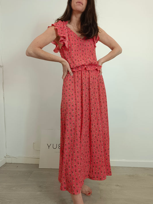 CORTEFIEL. Pleated floral dress Your(s)