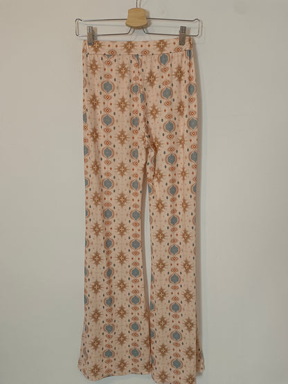 OTRAS. Pantalón beige estampado  TU(S)