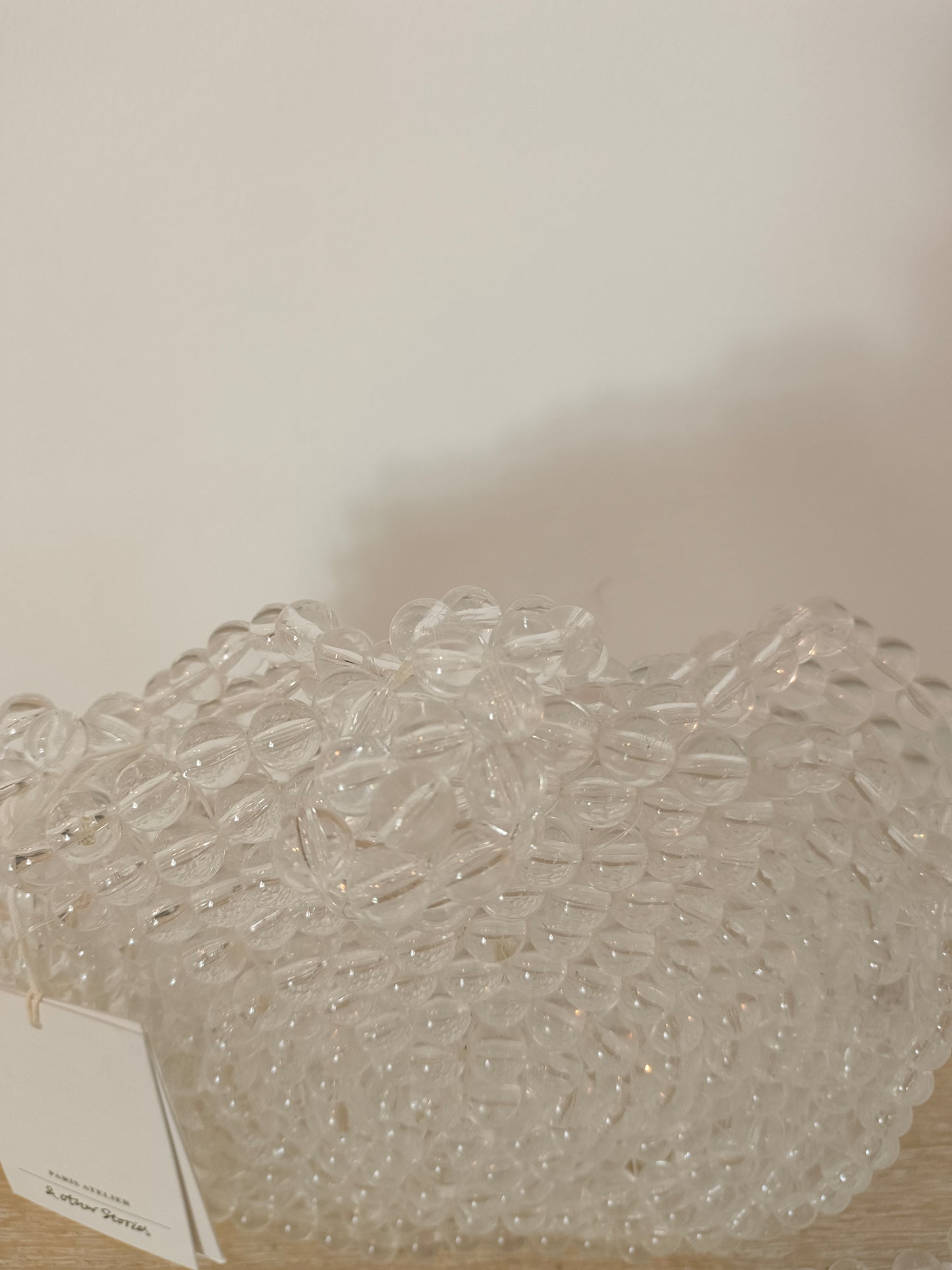 &OTHER STORIES. Bolso abalorios transparentes