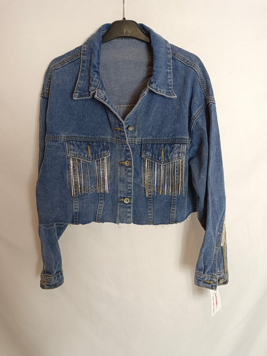 OTRAS. Cazadora vaquera pedrería Tu(S)