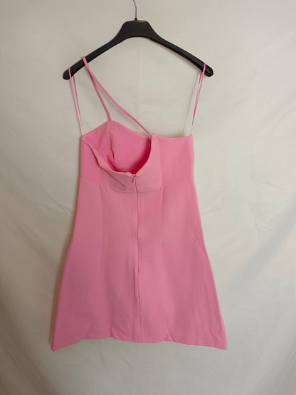ZARA. Vestido corto rosa T.s
