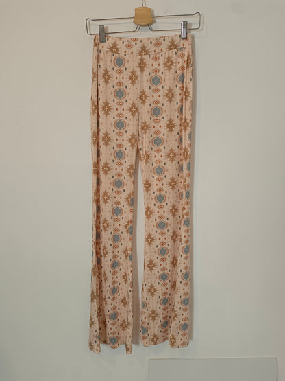 OTRAS. Pantalón beige estampado  TU(S)