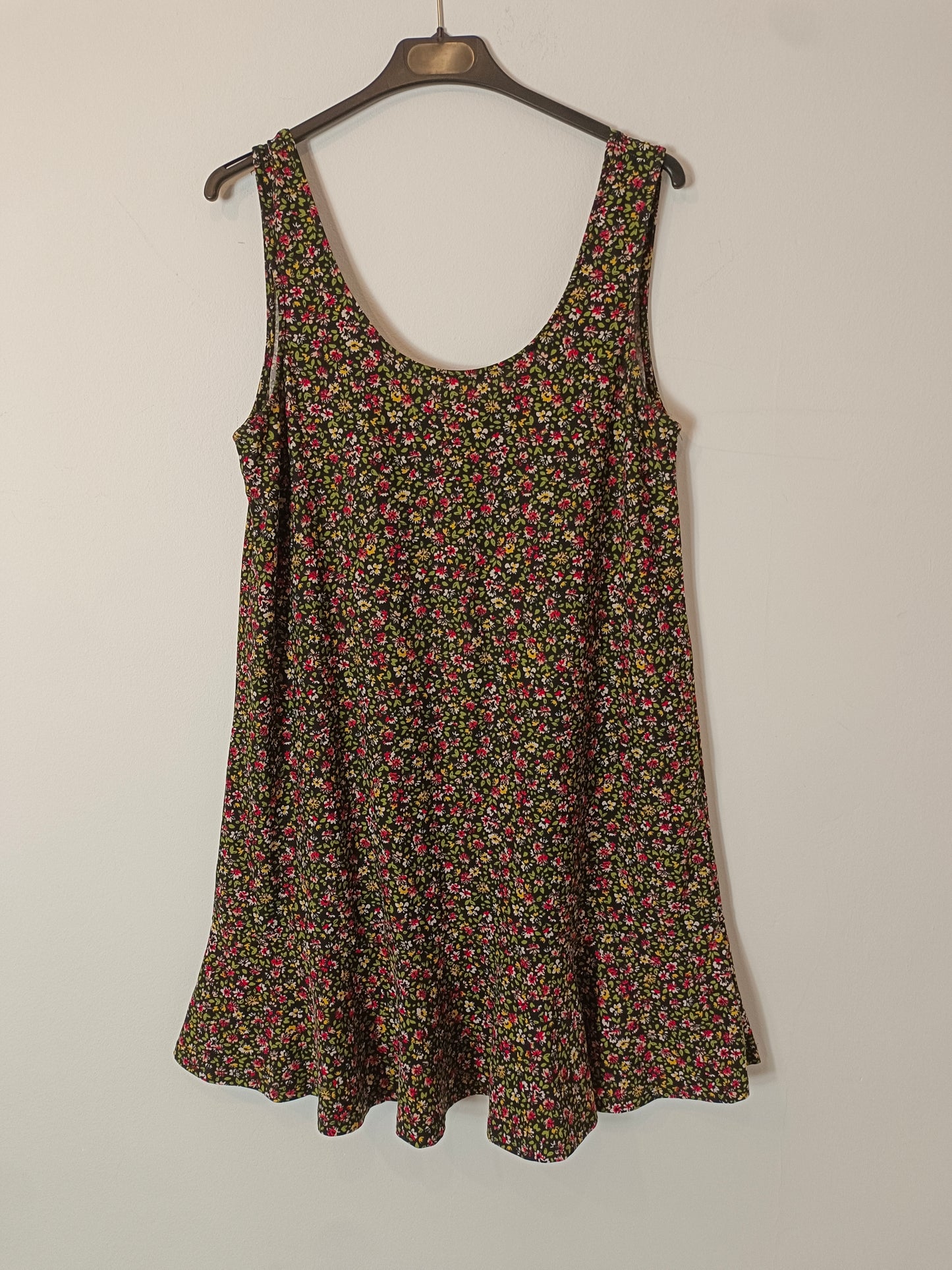 MANGO. Black floral dress TM