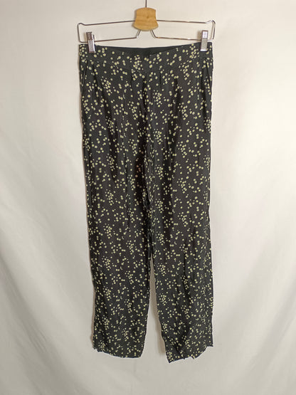 BIMBA Y LOLA. Flowy floral trousers, size 36