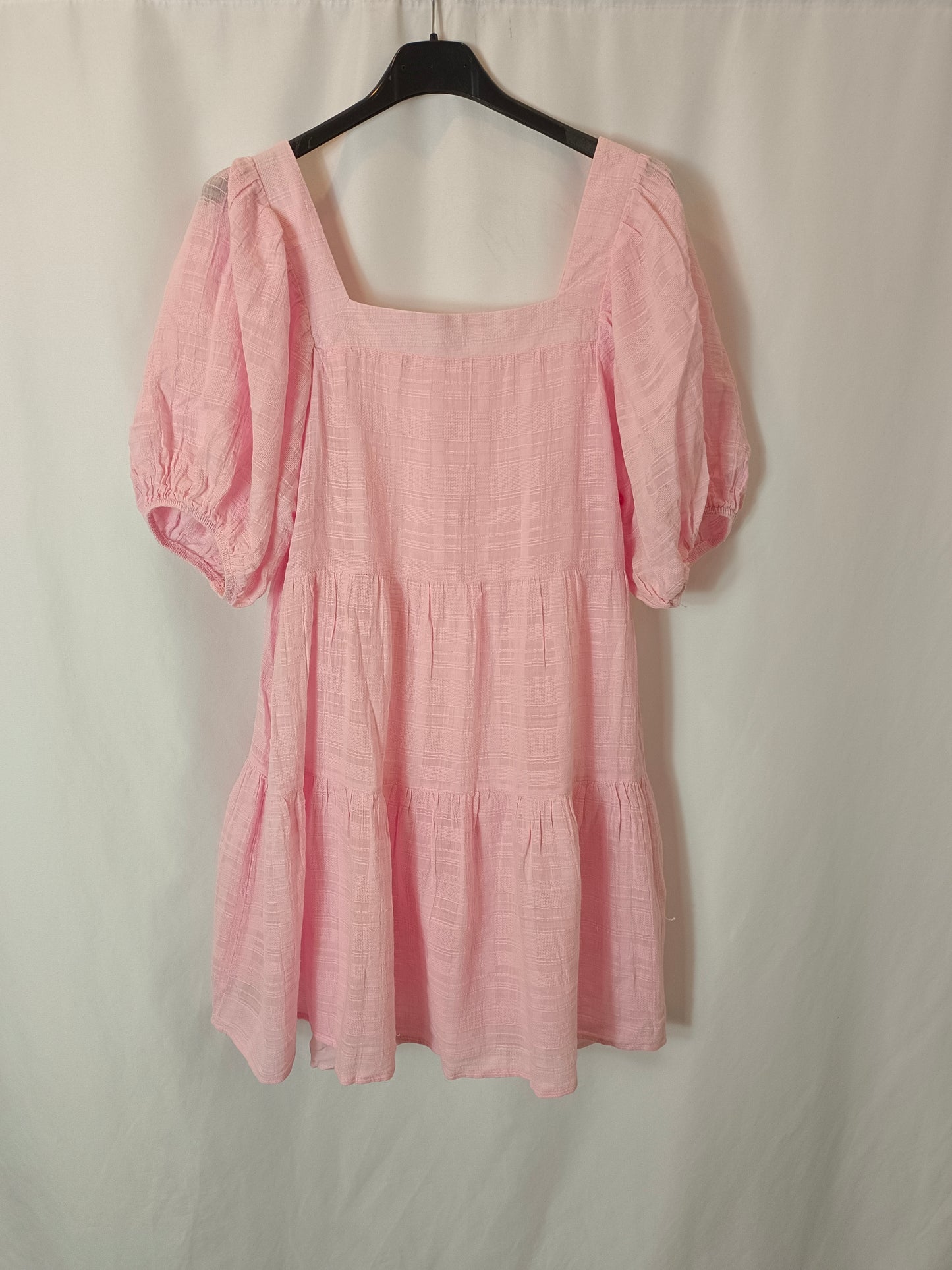 PULL&BEAR. Vestido corto rosa T.s