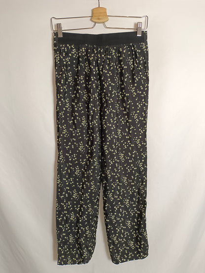 BIMBA Y LOLA. Flowy floral trousers, size 36