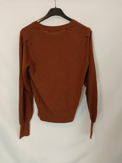 COMPTOIR  DES COTONNIERS. jersey fino marrón T.s