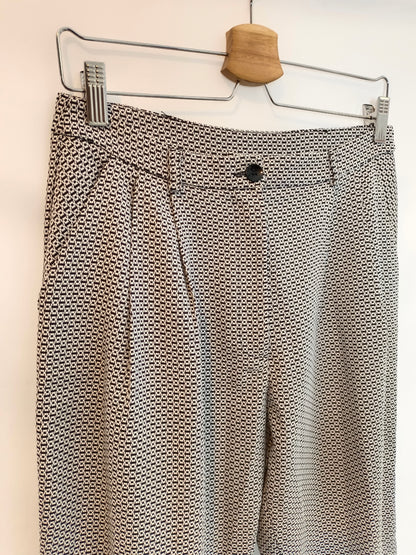 KING KONG. Printed pleated trousers TU(40)