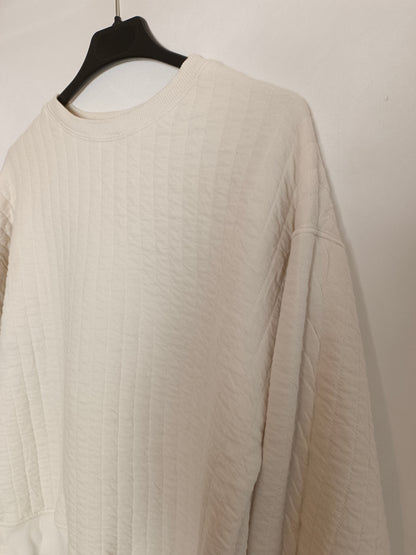 ZARA. Sudadera beige rayas T.13/14(xs)