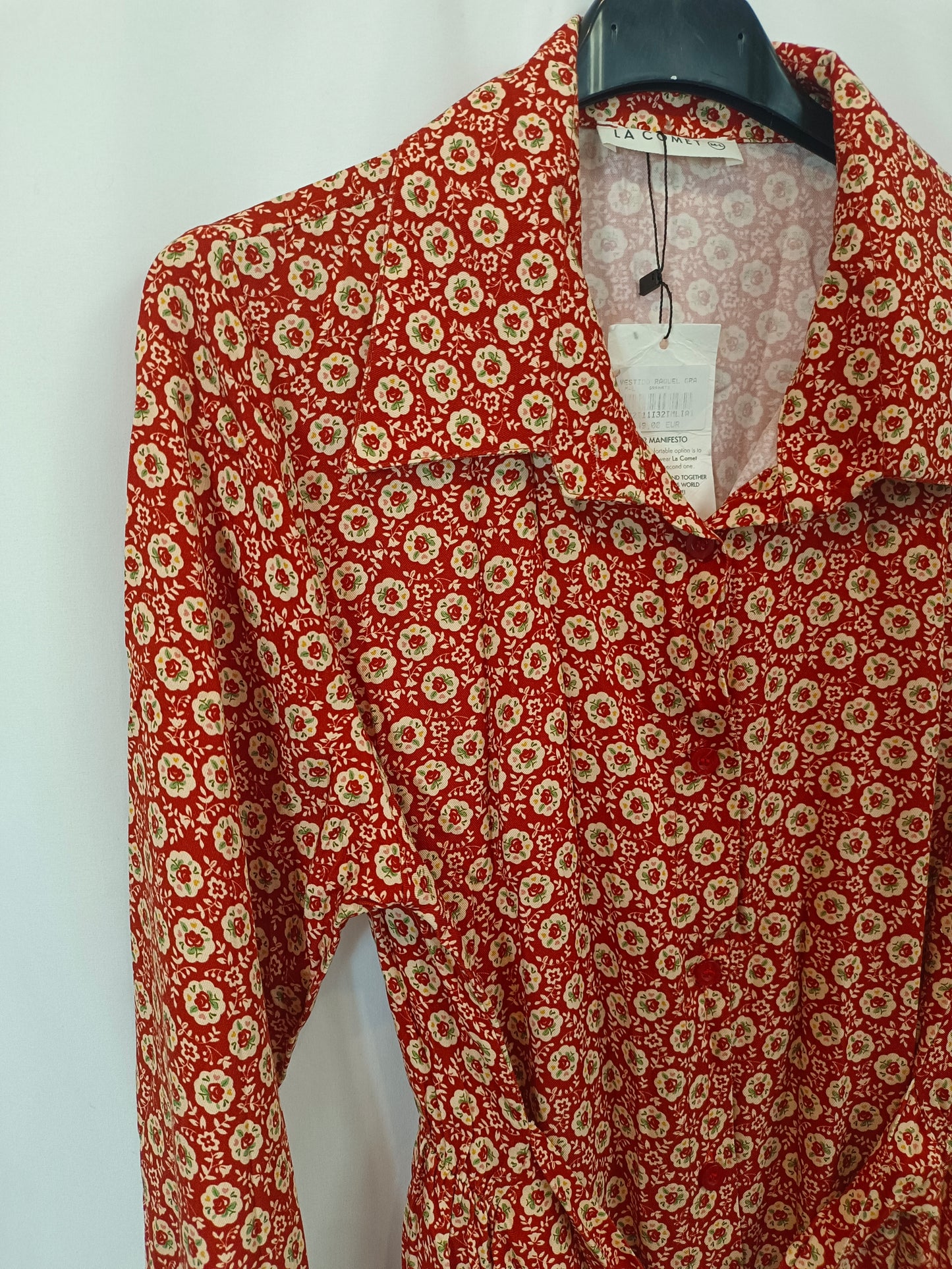 LA COMET. vestido/kimono flores T.m/l