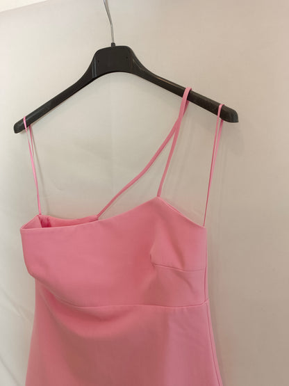 ZARA. Vestido corto rosa T.s