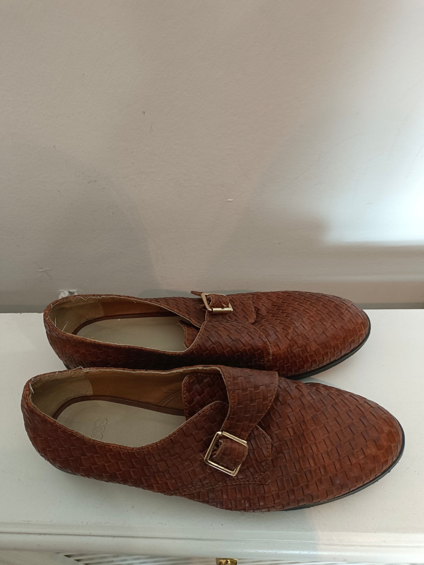 ASOS. Zapatos trenzados de hebilla T.5(38)