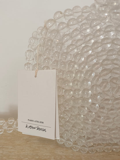 &OTHER STORIES. Bolso abalorios transparentes