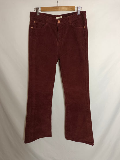 SLOWLOVE. Corduroy bell-bottom trousers, size 42