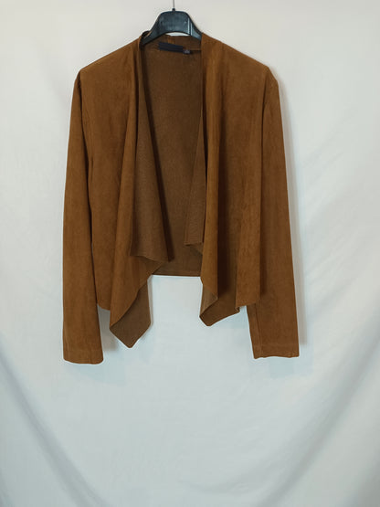 KIABI. Brown suede jacket TM
