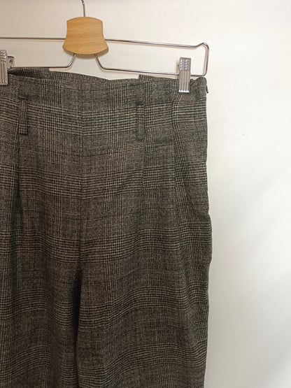 NAFNAF. Grey checked trousers size 34