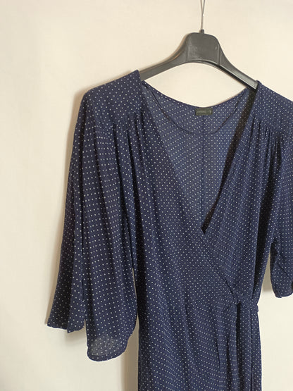 OYSHO. Vestido midi lunares T.s