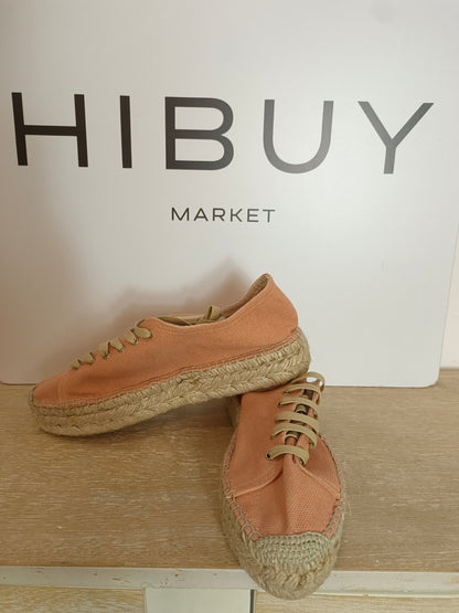 PRESILI. Canvas esparto sneakers size 40