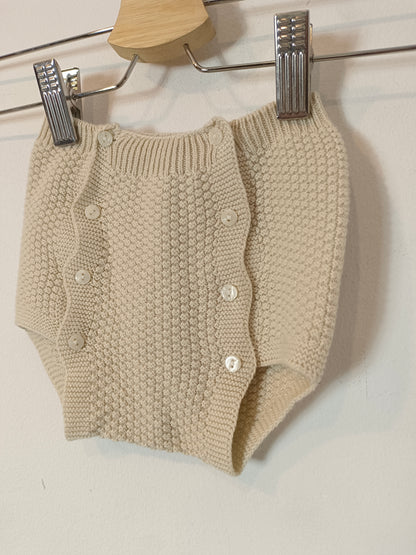 OTRAS. Culetín beige punto T.9 meses