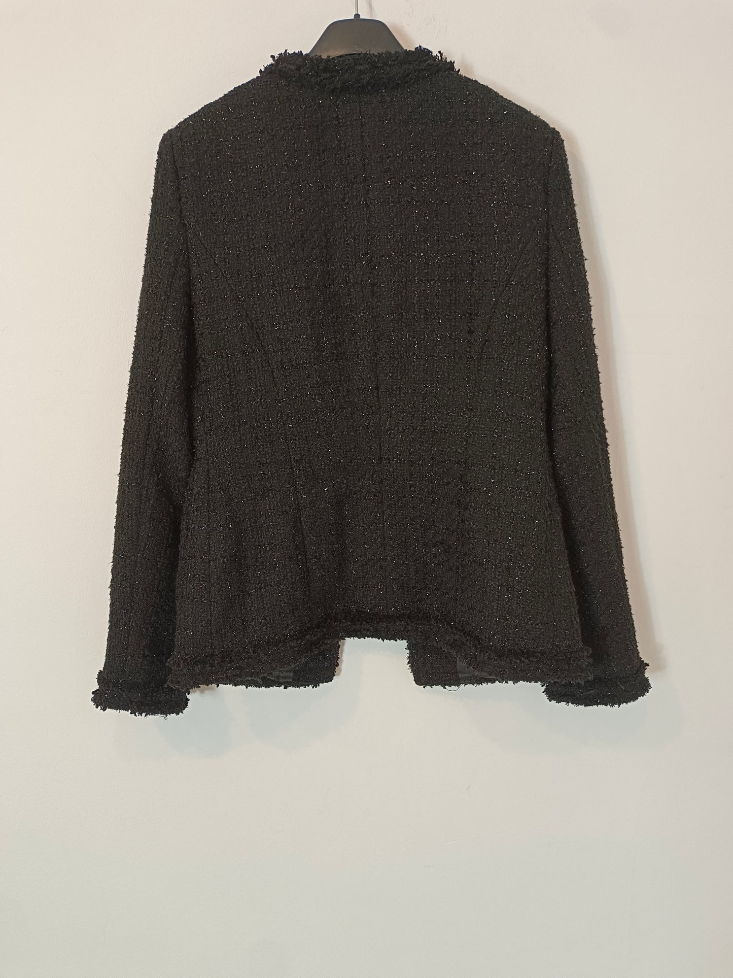 OTHERS. Black tweed jacket with TU(s) threads