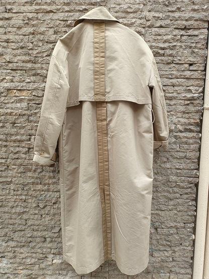 ZARA. Gabardina larga beige T.m(tara)