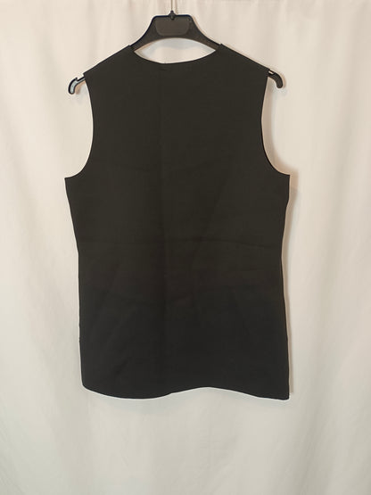 COS. Black neoprene top Ts