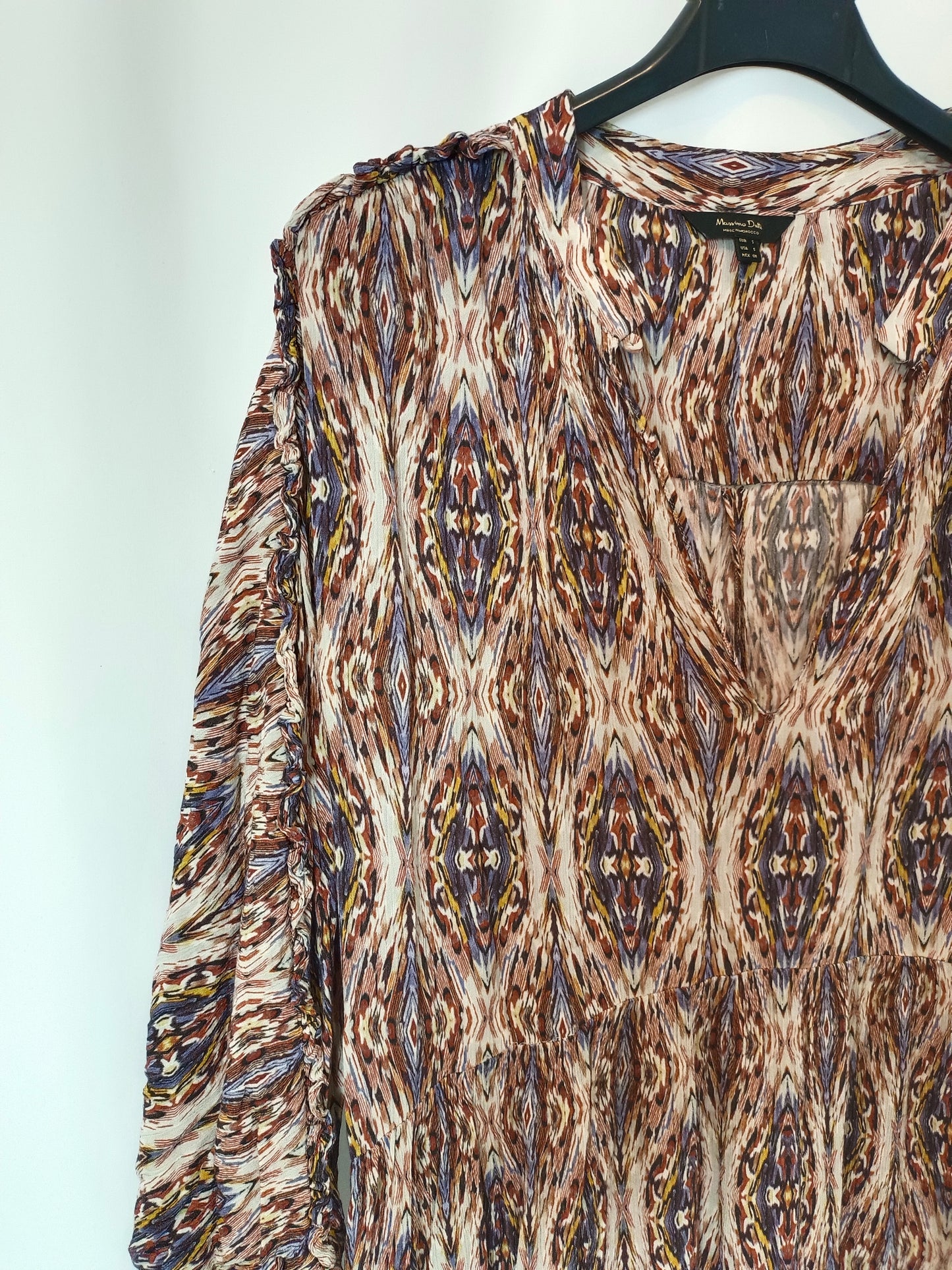 MASSIMO DUTTI. Long printed Ts dress