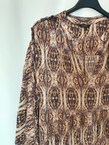 MASSIMO DUTTI. Long printed Ts dress