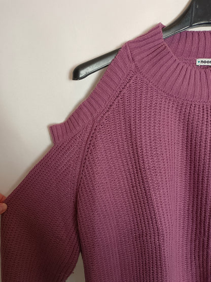 NOON. Jersey rosa hombros T.xs