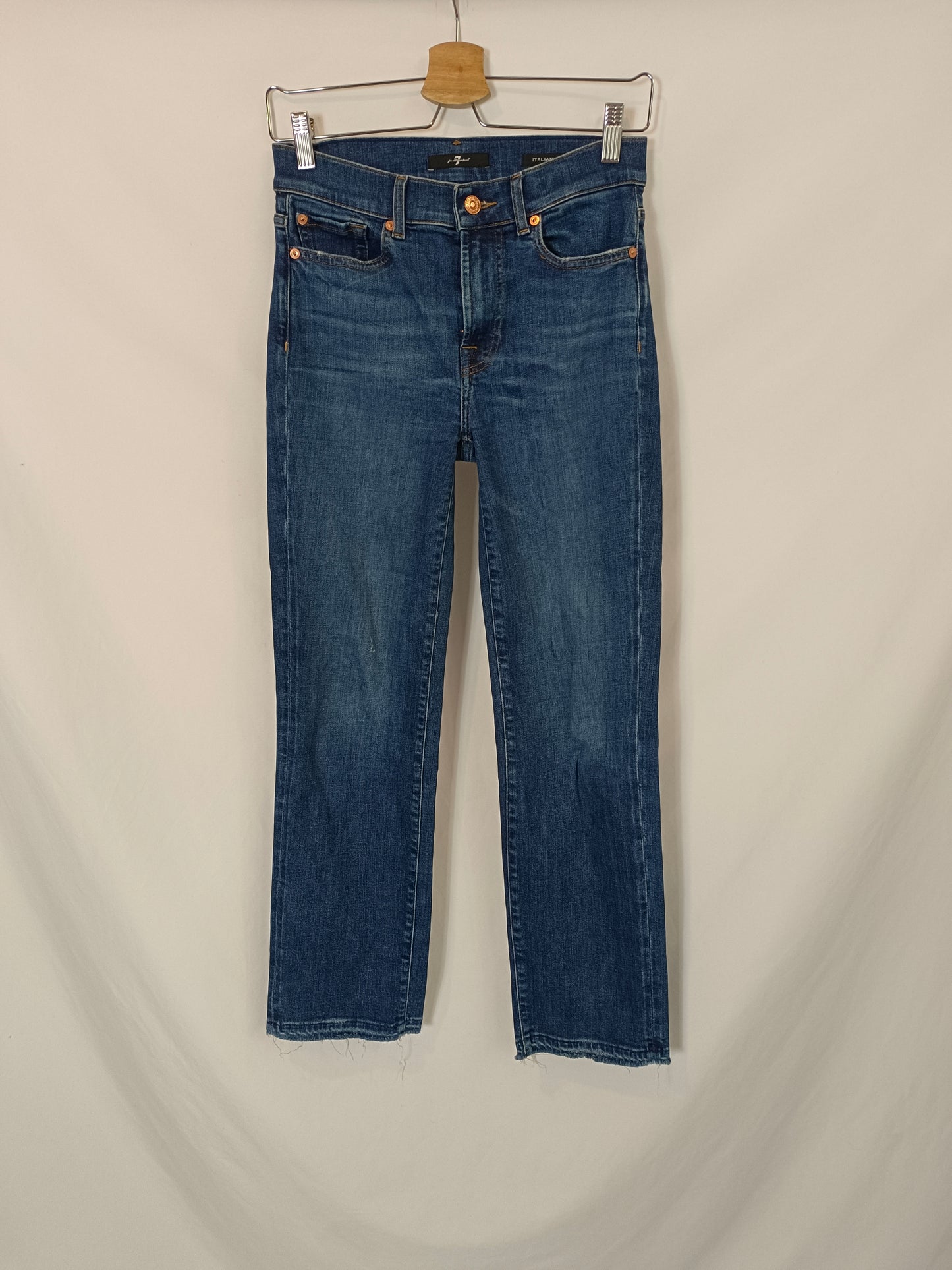 FOR ALL MAKIND SEVEN. Straight denim pants T.27(36)