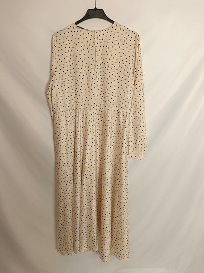 ZARA. Vestido midi lunares T.xs