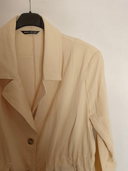 SHEIN. Beige Thin Jacket Tm