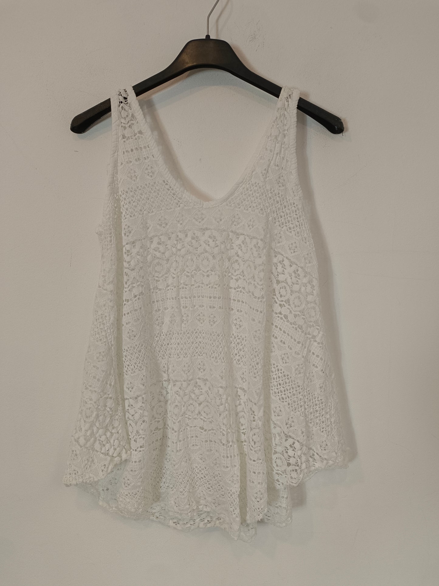 OTRAS. Top encaje blanco TU(S)