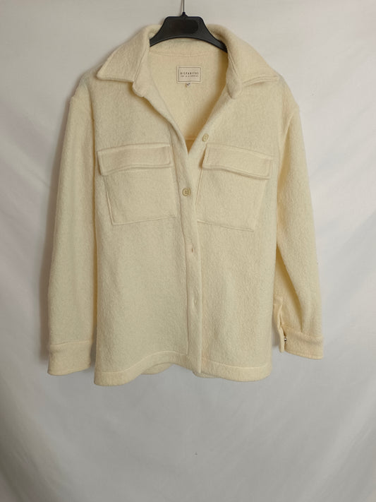 HISPANITAS. Chaqueta beige rizo T.36/38