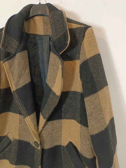 OTHERS. Checkered cloth coat Tl